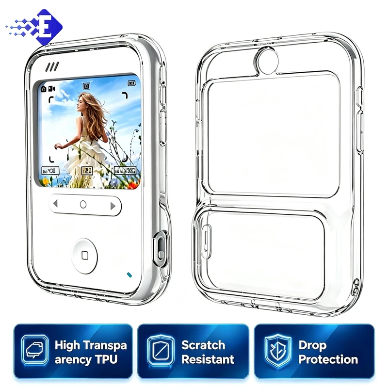 Transparent TPU Protective Case for Godox C100 Drop and Scratch Resistant Viewfinder Camera Protective Case Accessory