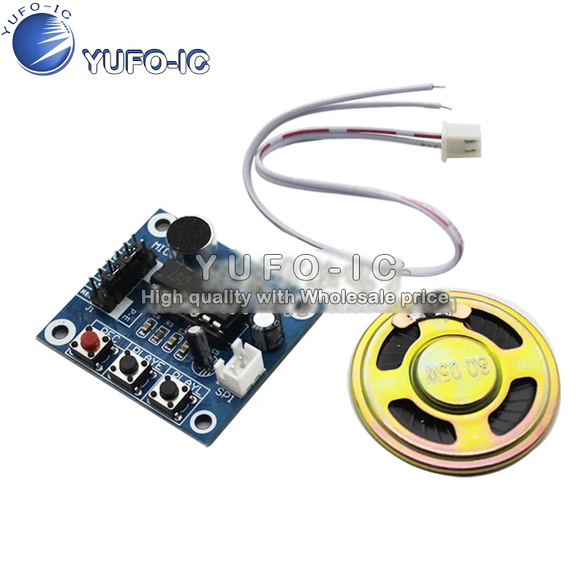 Módulo de grabación de voz ISD1820, módulo de voz, placa de módulo de grabación con cabezal MI para enviar bocina de 0,5 W
