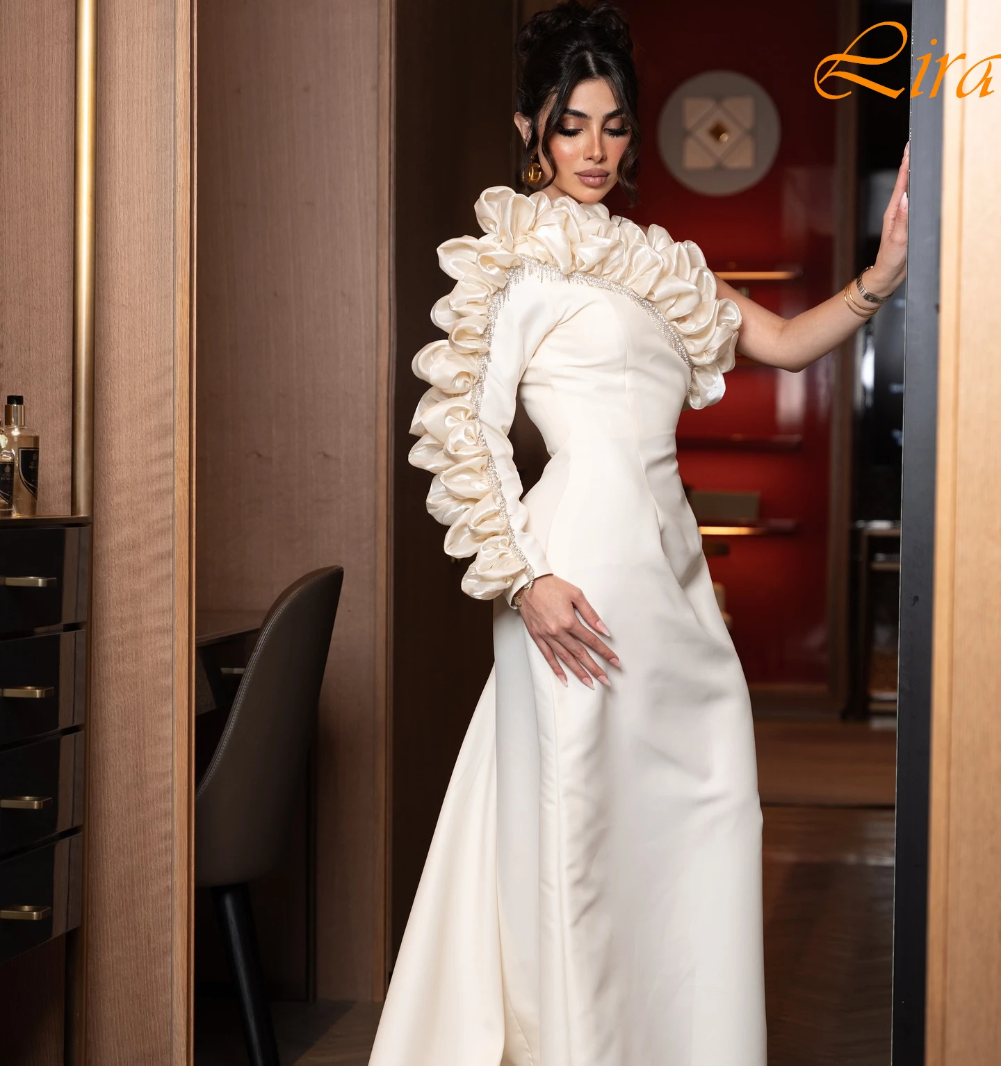 

Customized Mermaid One Shoulder Elegant Formal Evening Dress Temperament Bespoke Occasion Gowns High Quality Party Dress