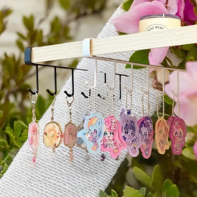 Keychain Hanger Pendants Display Rack Storage Rack Rotatable Rack Hair Ring Rope Desktop Finishing Holder For Earrings Watch