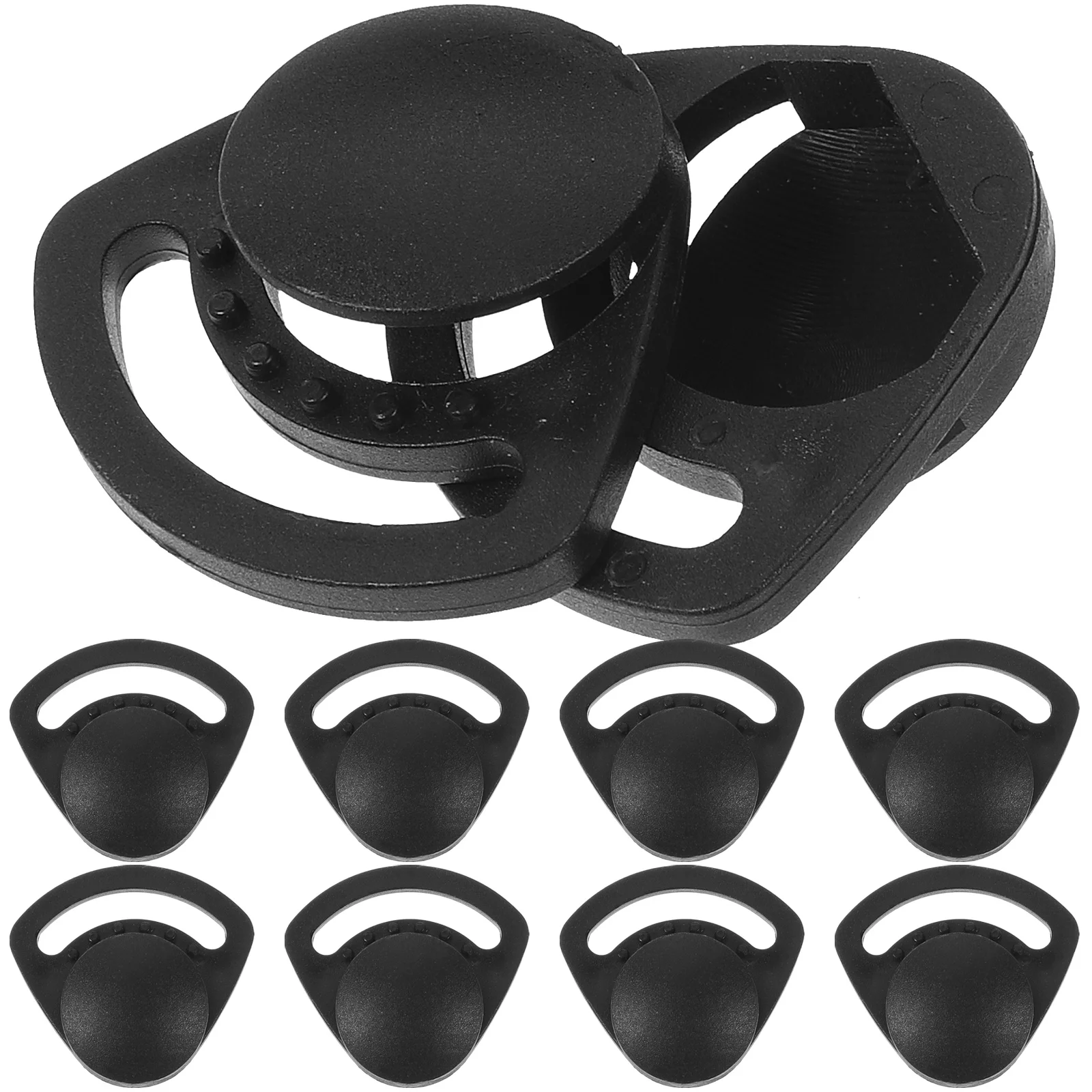 Imagem -03 - Chapéu Duro Acessórios Chapéus Strap Buckle Kit de Reparação Elastic Chin Clip Fixação Quick Release Abs Construção 10 Pcs