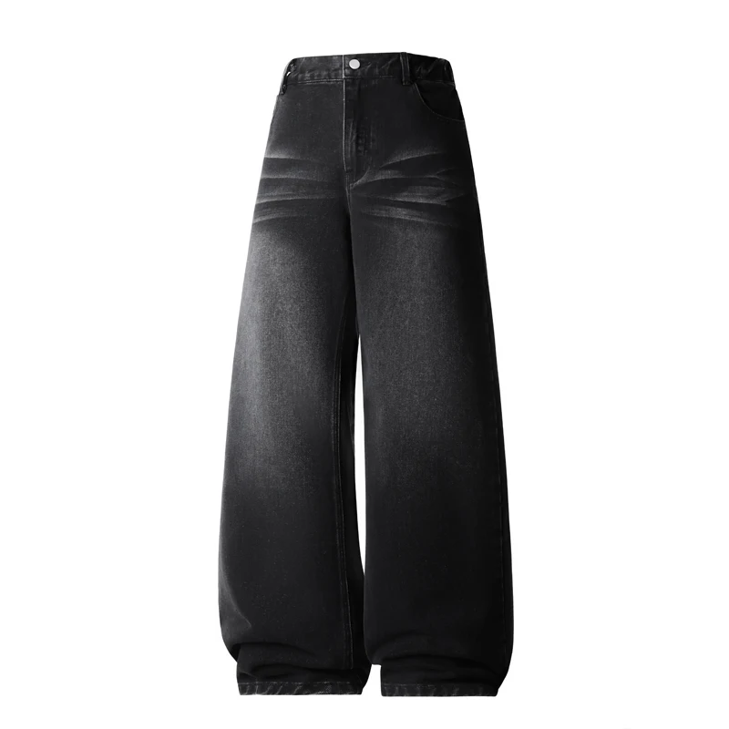 

Мужские джинсы Waed American Style: прямые, свободного кроя, повседневные, длинные брюки для весны и осени, модный бренд