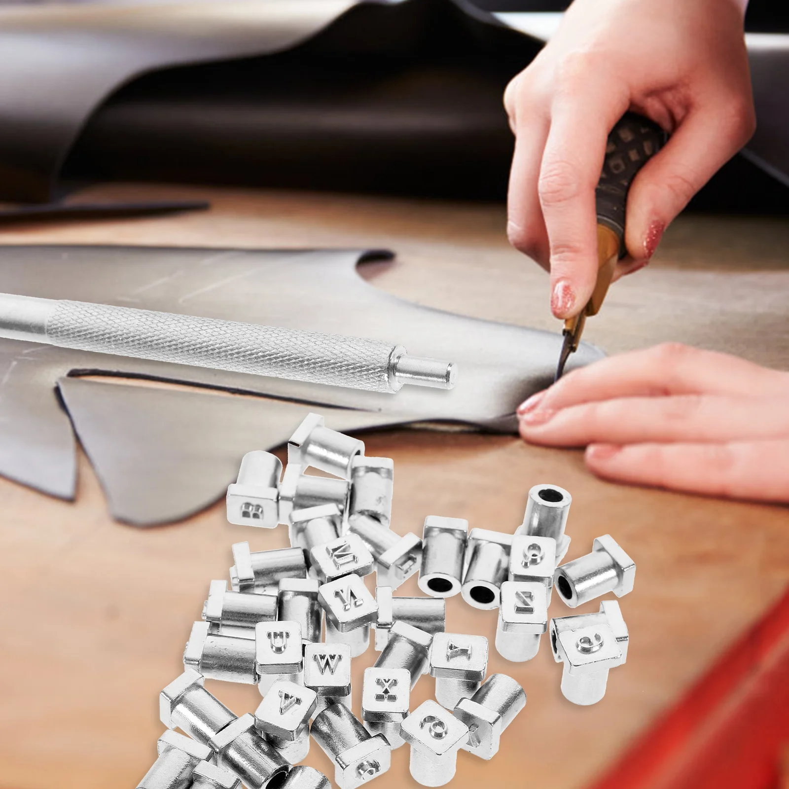 

1Set Steel Stamping Tool Kit Alphabet Punch Clear Impressions DIY Craft Stamps Leatherworking Tools Stamps