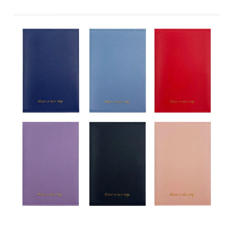 Porte-passeport en cuir PU avec plusieurs emplacements pour cartes, bouton-pression, housse de protection multifonctionnelle pour documents de voyage, portefeuille