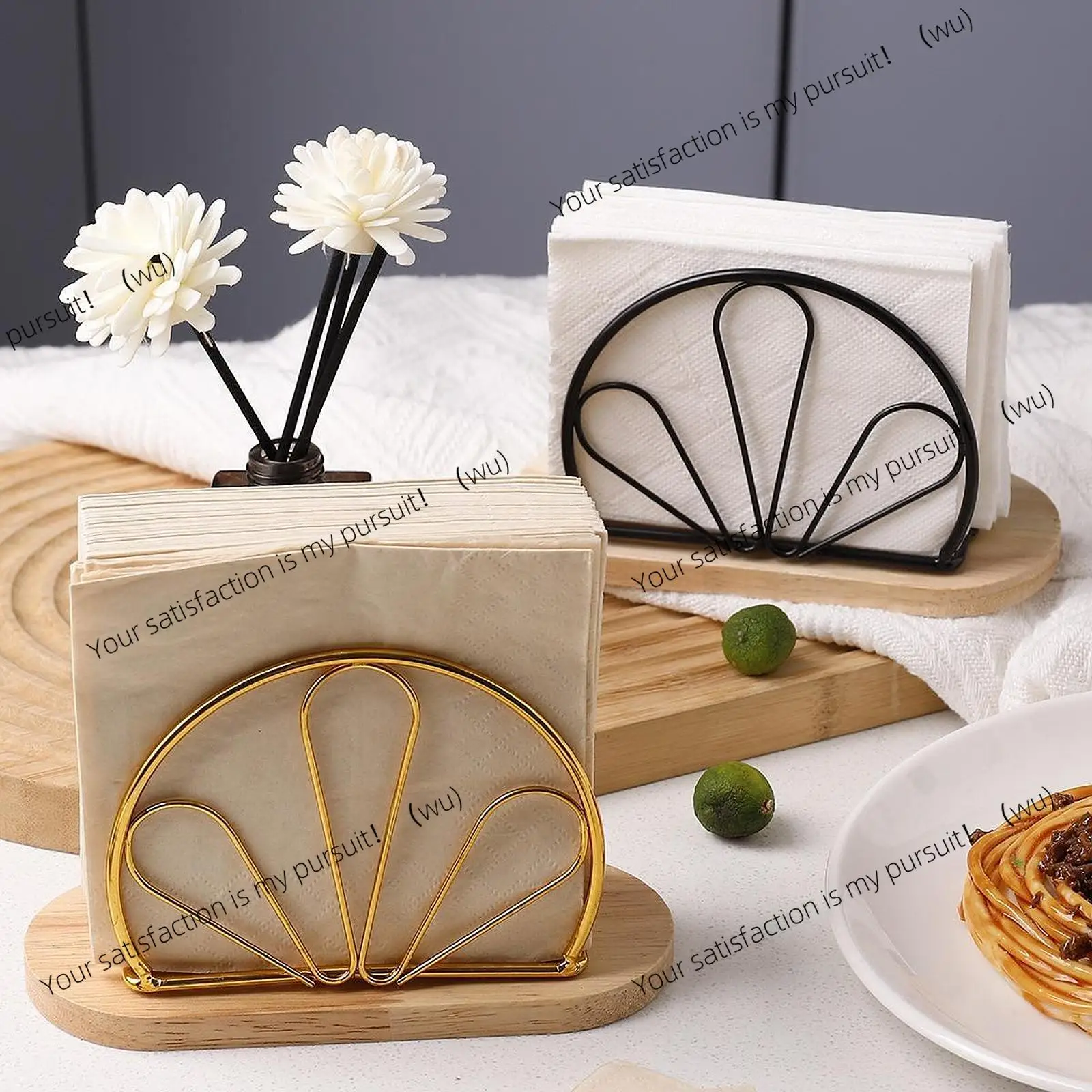 Napkin Holder Upright Stand Tissue Dispenser Towel Paper Rack for Picnic Buffet Dinner Table Office Kitchen Restaurant Party