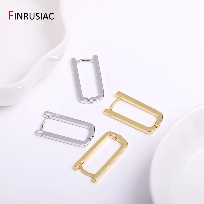 Gold Überzogene Messing Einfache Hoop Ohrringe Hohe Qualität Frauen Ohrringe, Eingelegten Zirkon Trendy Hoop Ohrringe Mode Schmuck Geschenke – Detail 19