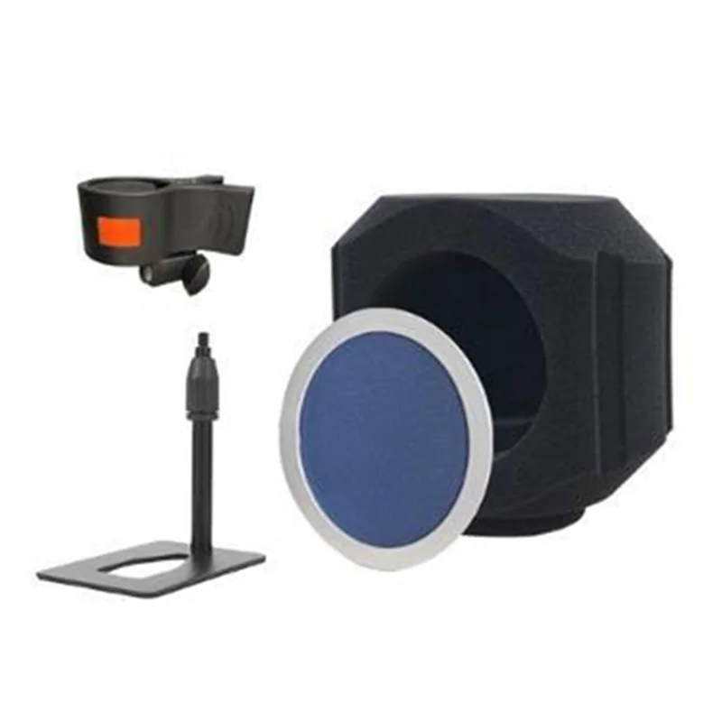 

Sound Isolation Shield For Microphone Windshield Cylindrical Foam Microphone Cover For Clear Audio Recording For Microphones