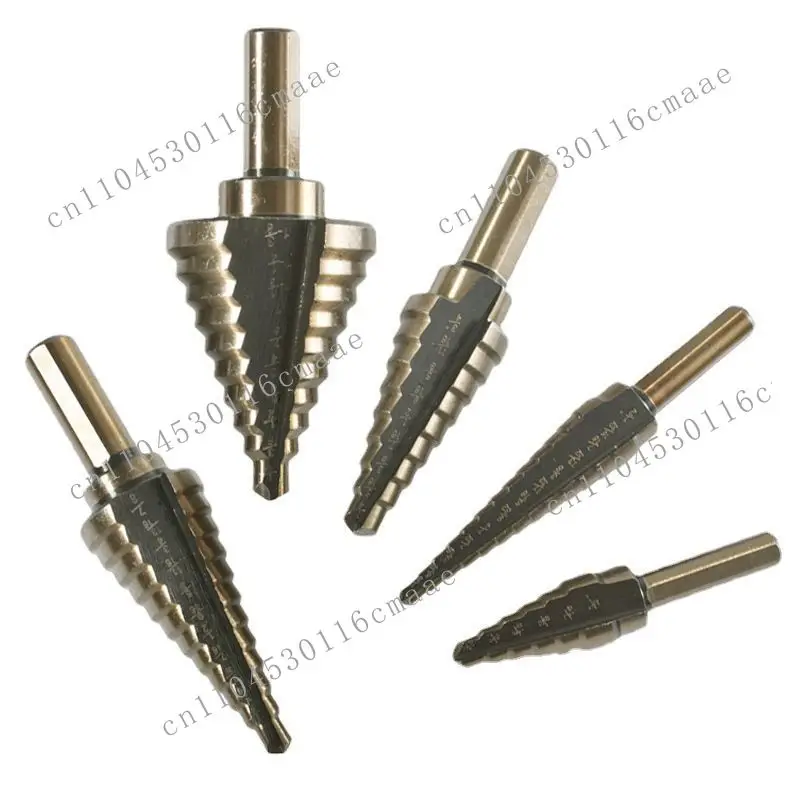 Inch 6PC Aluminum Box Set Hand Electric Punching Tool Set Step Multifunctional Bit
