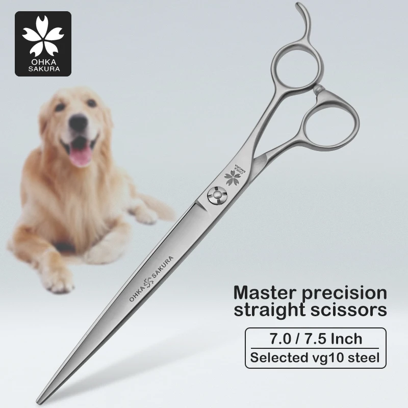 

Master professional refined direct scissors 7.0 7.5 inch selected vg10 steel dog grooming scissors pet scissors