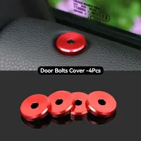 Car Styling Door Bolt Circle Cover Trim Sequins Sticker for Porsche Panamera Cayenne Macan Aluminium Alloy Interior Accessories