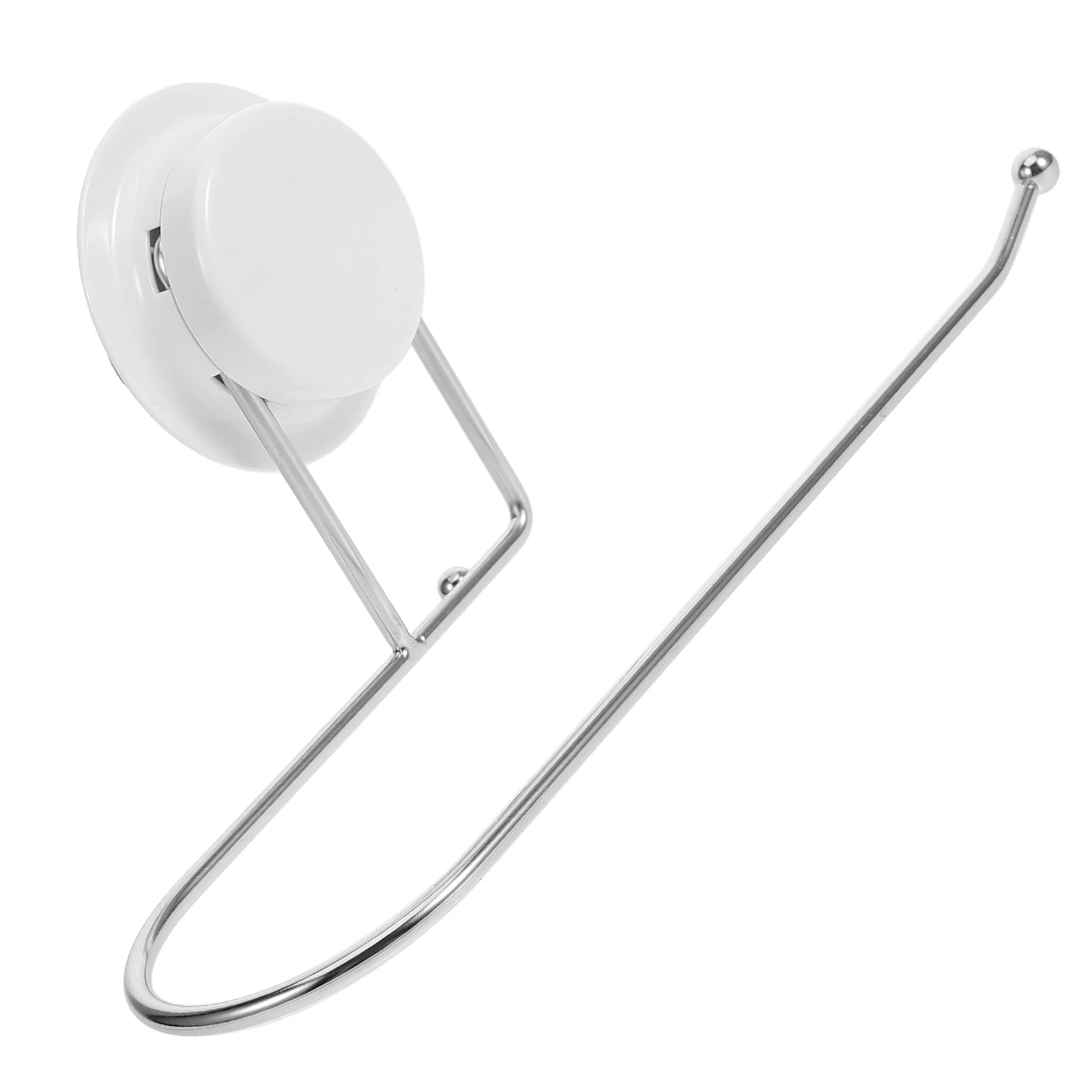 

Wall Mount Paper Towel Holder Suction Cup Roll Rack Bathroom Saving Tissue Hooks Easy Install No Drill Clean