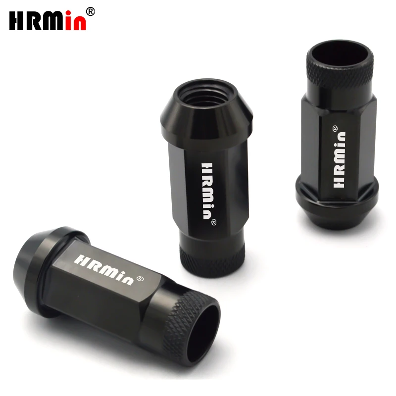 HRMin  Gr5 titanium cone seat wheel rim lug nut screws cap M14x1.5x48mm for Toyota Honda Jeep, Land rover,Tesla, Cherokee,Jaguar