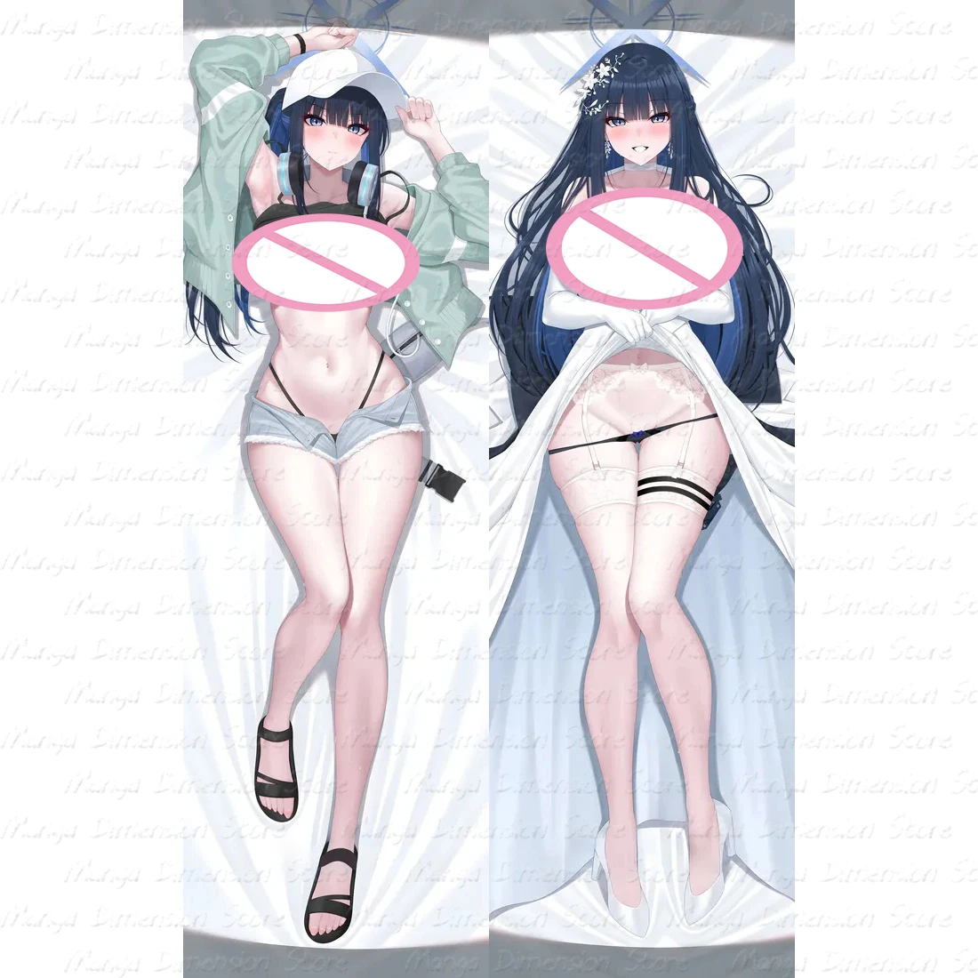 

Anime Acg Blue Archive Jōmae Saori Sexy Dakimakura 2WAY Hing Body Case Japanese Otaku Pillow Cover Bedding Gifts HY