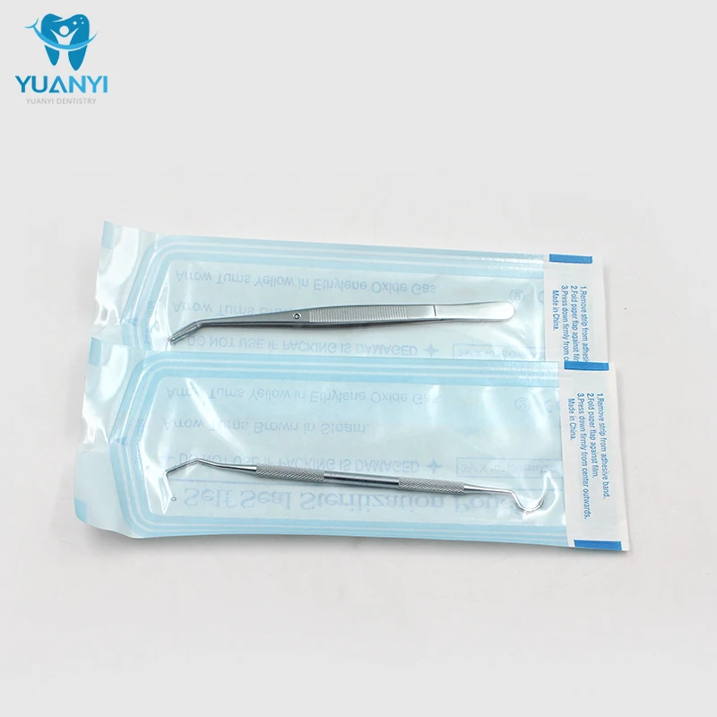 200pcs/Box Dental Self-sealing Sterilization Pouches Bags Medical Grade Paper Disposable Dental Tattoo Tool Storage Bag