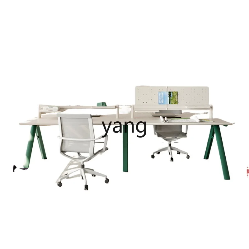 Yjq Office Desk Modern Minimalist Office Screen Staff Position Designer Work Booth Furniture