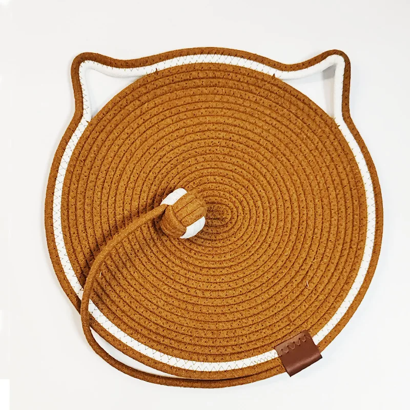 Cotton Rope Cat Scratcher Board Cat Scratching Post Mat Toy Bed Mat Claw Sharpener Scrapers For Cats Grinding Nail Pad Mat