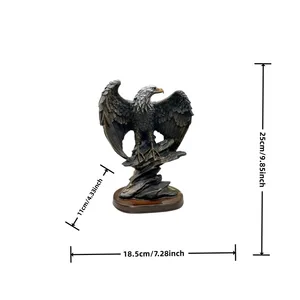 Eagle resin statue, ornament, home decoration, office, symbol of wealth, power, birthday gift, holiday 8 Main Sales Aguia Decoration Statue - №4