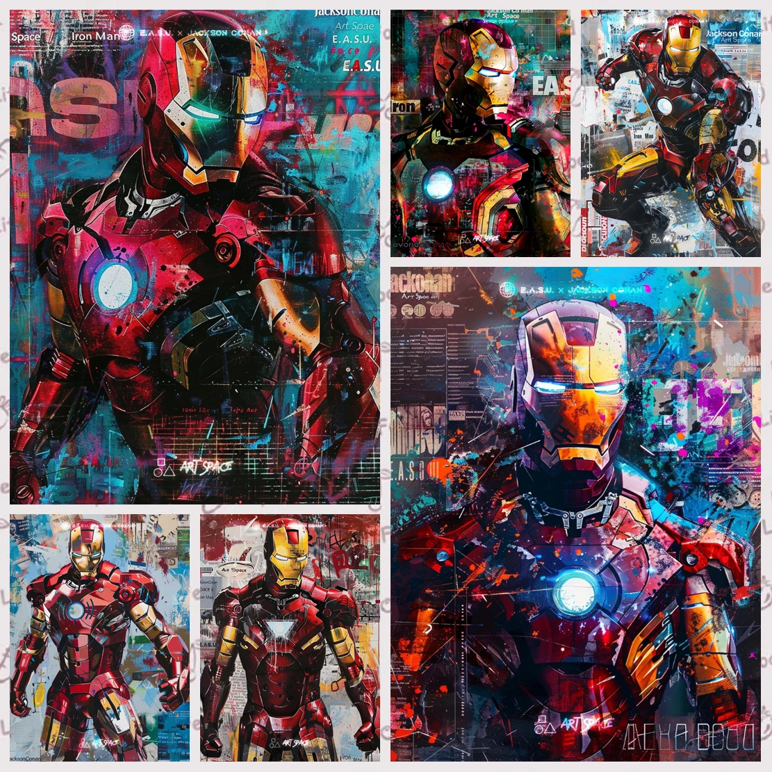 Super-héros Lron Man thème personnalisé garçon fête d'anniversaire décoration bannière fourni avec Portrait photographie Souvenir fond accessoire