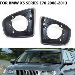 Car Rearview Mirror Frame For BMW X5 Series E70 2006-2013 X6 Series E71 E72 2007-2014 Door Edge Mirror Frame 51167180737