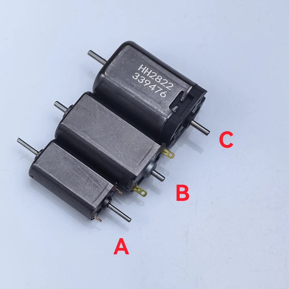 Mini FK-055 180 280 5-pole Rotor  DC 12V Motor 1.5mm/2mm Dual Shaft For HO Scale Model Car Train Railway  Engine
