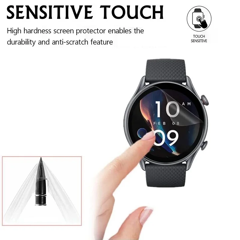 10 Chiếc TPU Mềm Hydrogel Cho Amazfit GTR 3 Pro Thông Minh Màn Hình Bảo Vệ Cho AMAZFIT GTR 2 /2E