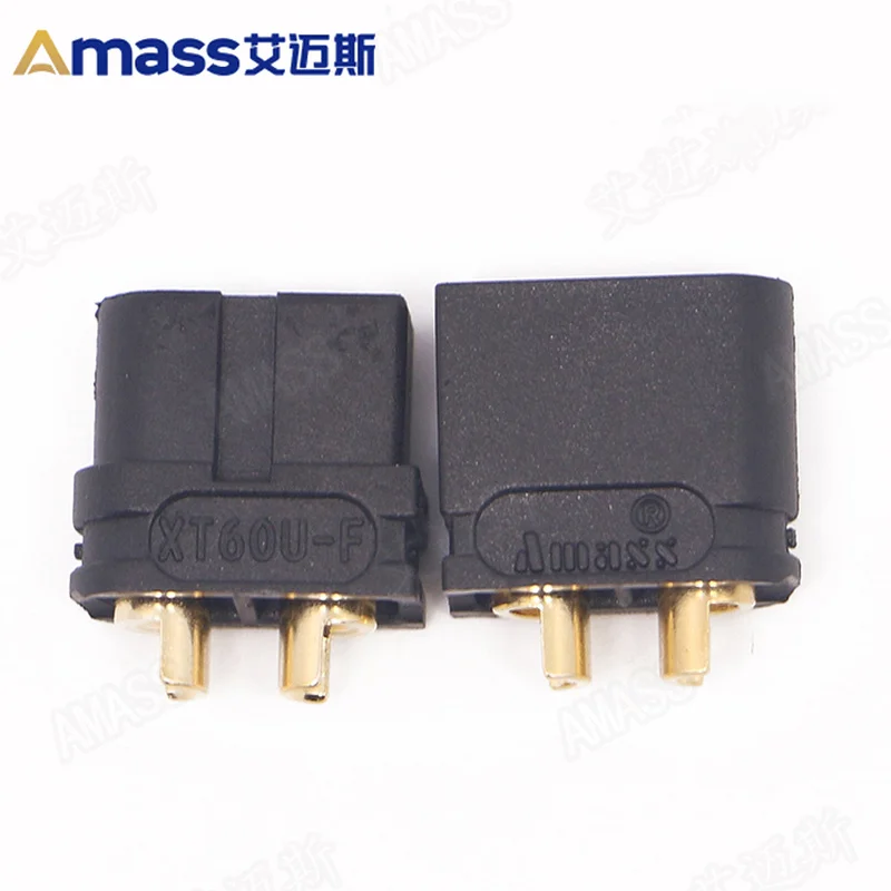 Ames Xt60u Black 3.5mm Gold-plated Banana Plug T-interface Connector Amass Hot Selling Model Accessories