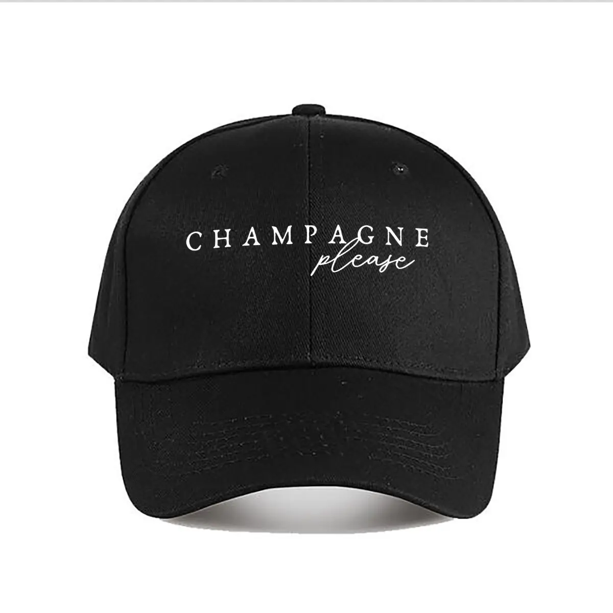Champagne Please Vintage Wooden Bar Sign Baseball Cap Fashion Men Sunhat Women's Outdoor Sports Snapback Cap