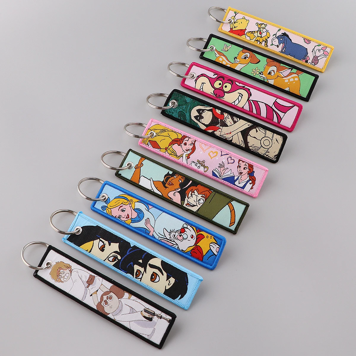 Wholesale Cute Cartoon Key Tags Keychain For Motorcycles Cars Bag Backpack Chaveiro Key Ring Key Fobs Gifts Cosplay Accessories