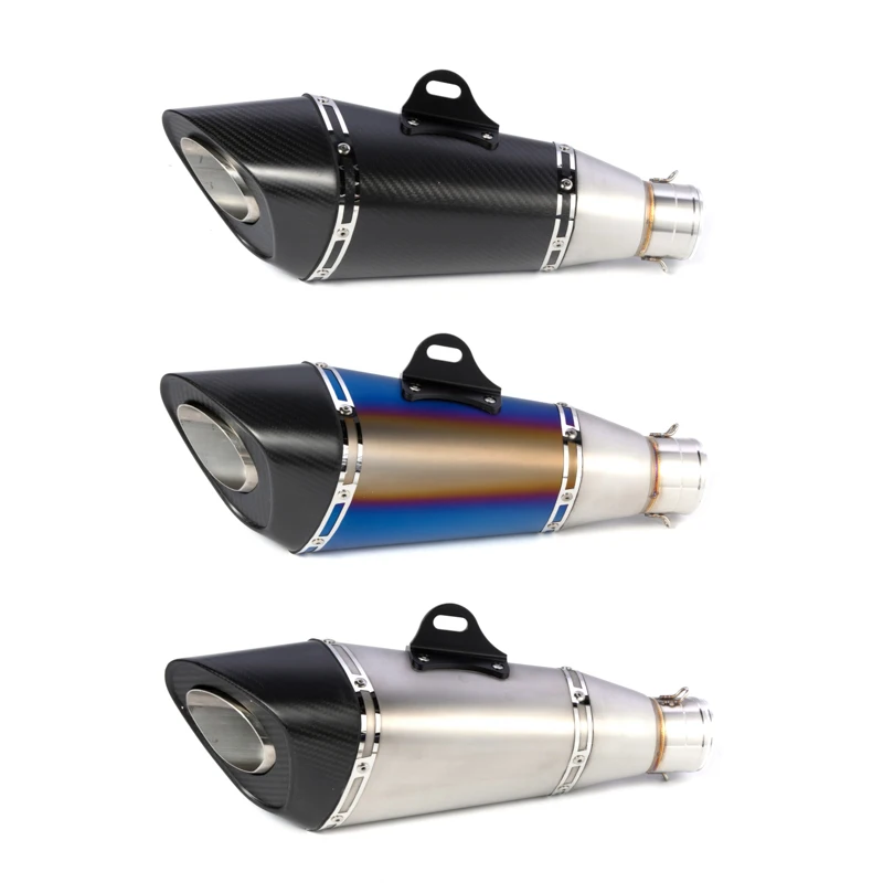 

Universal 36 - 51mm motorcycle R11 exhaust Carbon fiber muffler for Z900 GSXR1000 SV650 R6 R3 ZX6R ZX10 K7 MT07 MT09