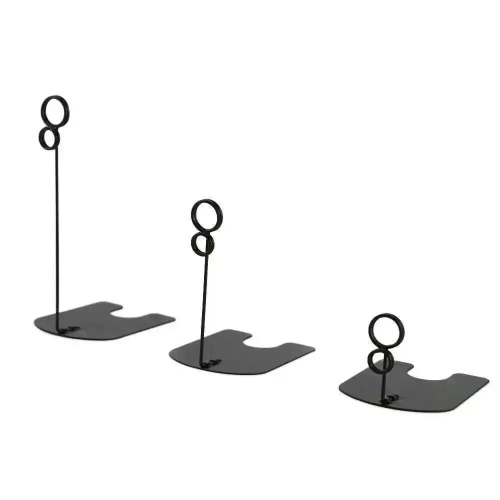 Height 5/10/15cm Gold Silvery Black Food Store Pop Metal Desk Sign Clip Price Tag Name Card Clip Label Holder Stand Clamp view 4