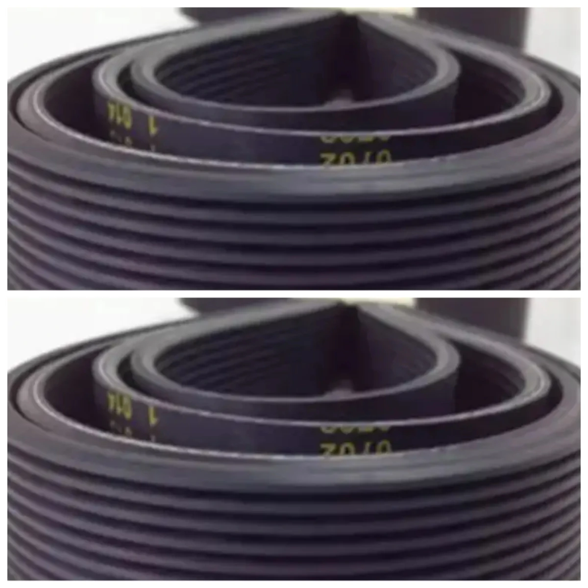 2Pcs Replacement Drive Belt 6PJ348 Rubber Transmission Belt