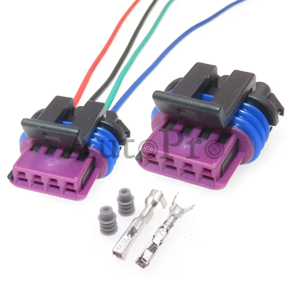 1 Set 4 Hole AC Assembly Auto Intake Pressure Sensor Plug 15354716 15410728 Car Wire Connector