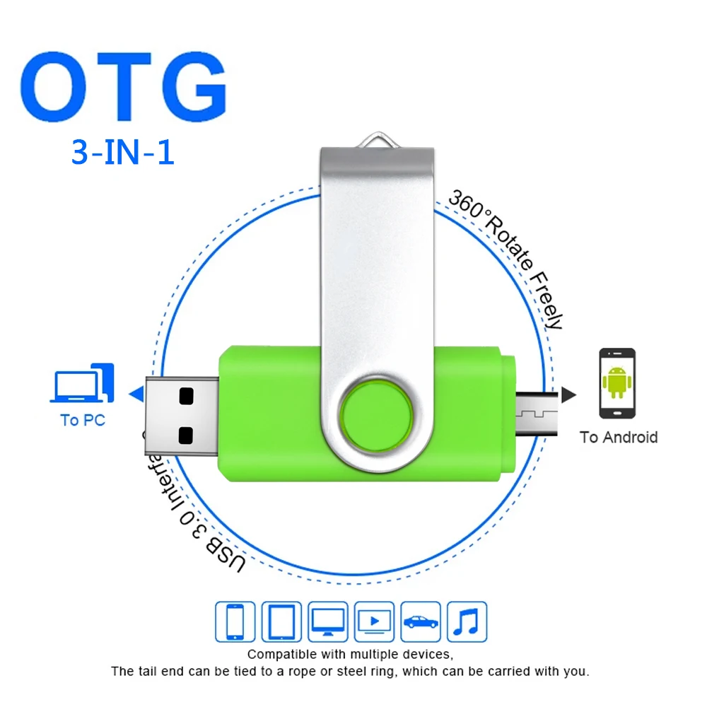 2022 vendita calda usb flash drive2.0 4gb 8gb 16gb 32gb 64gb usb memoria stick pen drive rotabble per smart phone /PC logo personalizzato