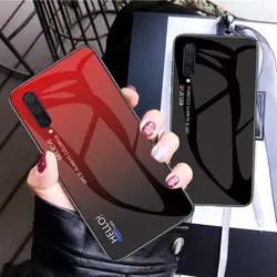For Xiaomi 9 Xiaomi9 Case Gradient Tempered Glass Case Hard Cover for Xiaomi Mi 9 Mi9 Xiaomi9 M1902F1G Shell Protector
