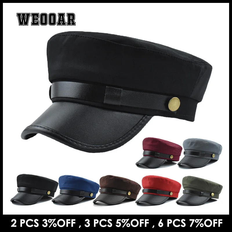 Vintage Militaire Baret Hoeden Voor Vrouwen Mannen Navy Cap 2022 Stijlvolle Herfst Winter Britse Stijl Outdoor Reizen Platte Piekte Caps 374