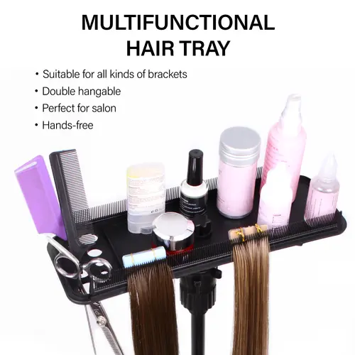 Double-Side Teeth Extension Display Tray Multifunction Hair Tray For Wig Stand Easy To Place Salon Hairdressing Styling Tool - Image 4