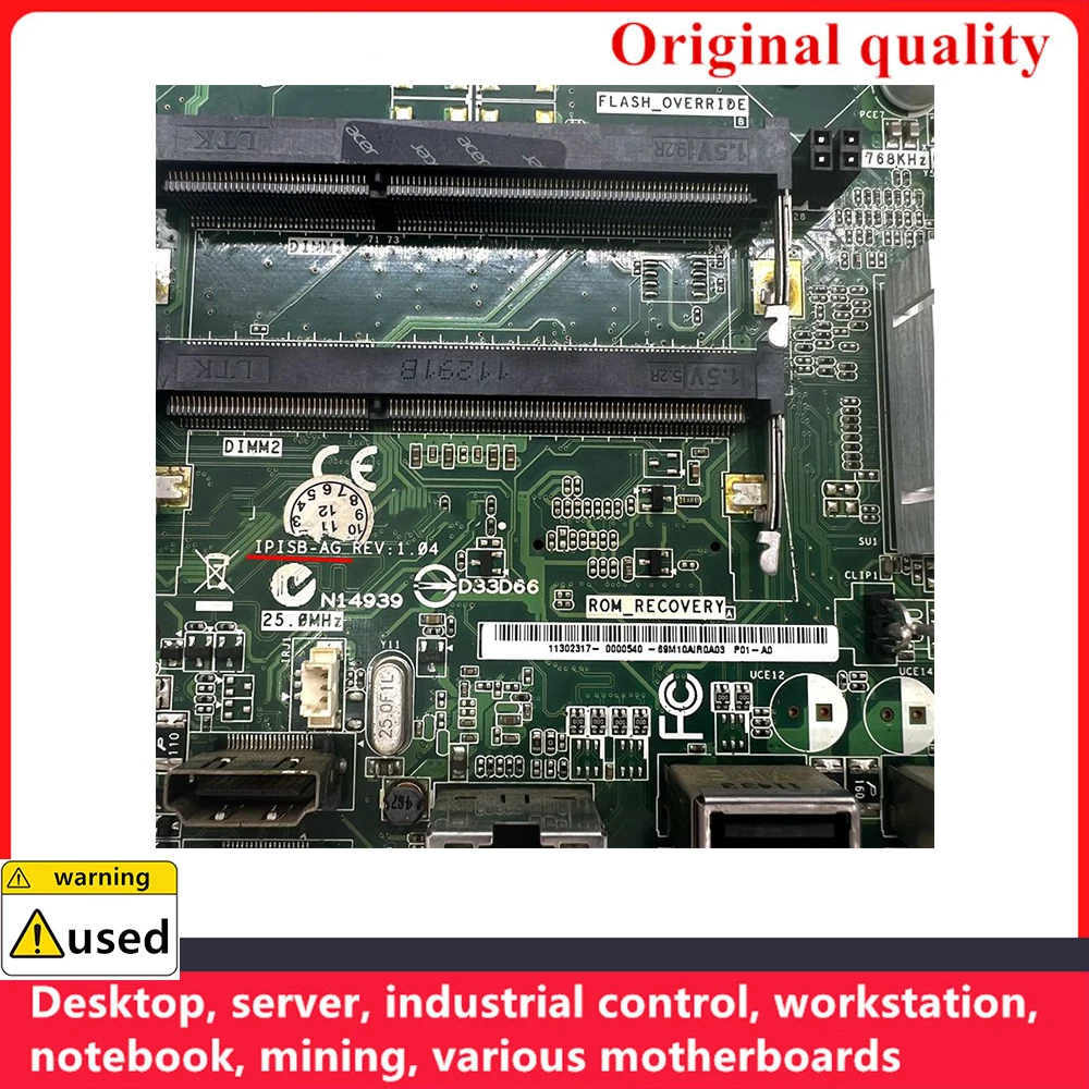 Used 100% Tested IPISB-AG R For Acer For Gateway ZX4970 ZX6971 ZX6970 Z3770 Z5600 Z5771 Z5770 Motherboard