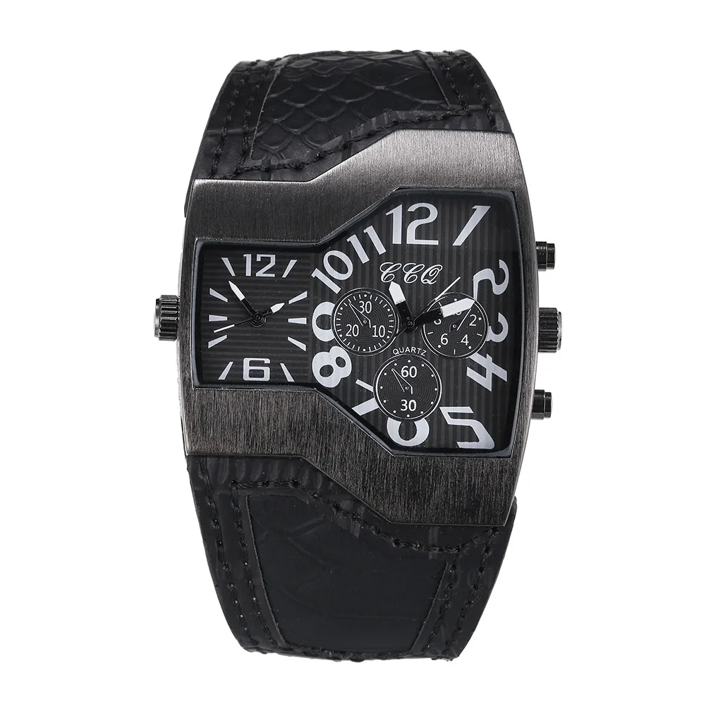 

Мужские часы UTHAI CQ533: модный ремешок, цифровой большой циферблат с тремя стрелками, кварцевый механизм с двойным приводом, стильный подарок