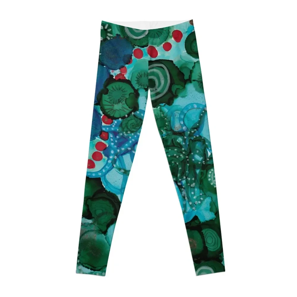 

Underwater Garden Leggings sports shirts gym legging pants raises butt Womens Leggings