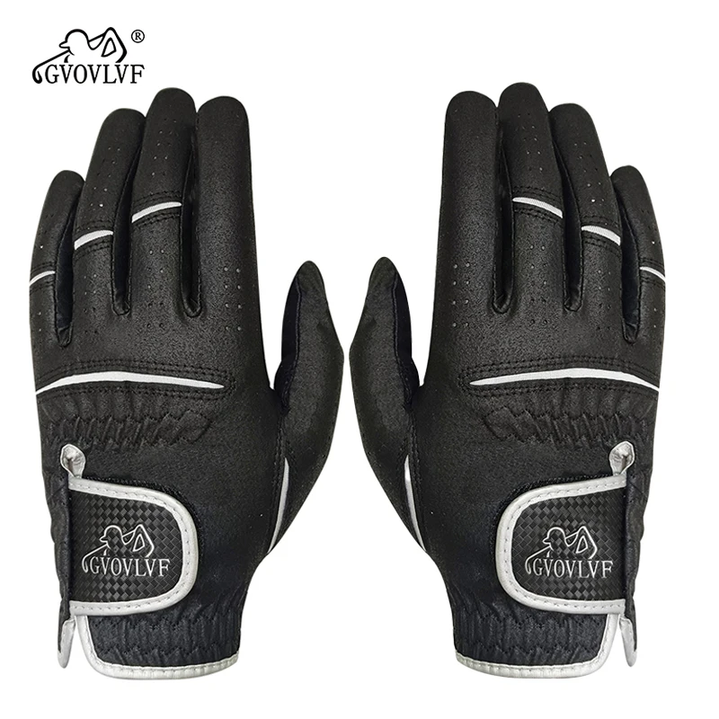 

Golf Left Hand Glove Nanometre Microfiber Cloth Golf Glove for Men Breathable Lasting Stable Grip Super Soft Lightweight Cool