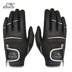 Golf Left Hand Glove Nanometre Microfiber Cloth Golf Glove for Men Breathable Lasting Stable Grip Super Soft Lightweight Cool