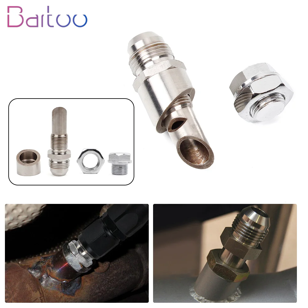 Bartoo-Universal Fitting E-VAC Scavenger Kit Exhaust Vacuum Kit With T304 Stainless Steel Vacuum Kit M18x1.5 Silver CR1019