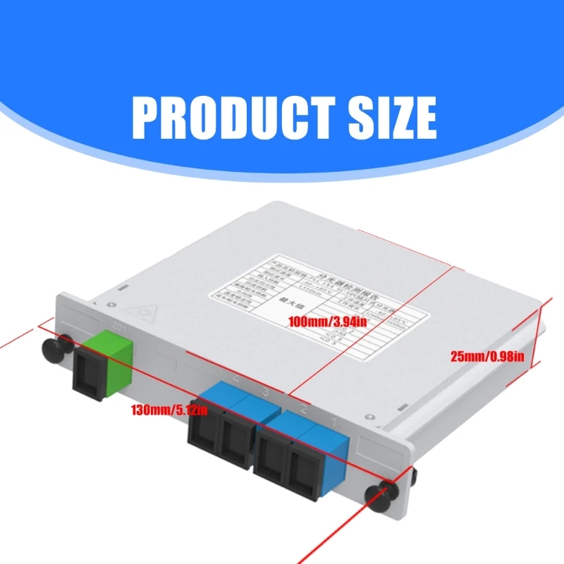 Small 1x4 UPC PLC Fiber Optics Splitter.