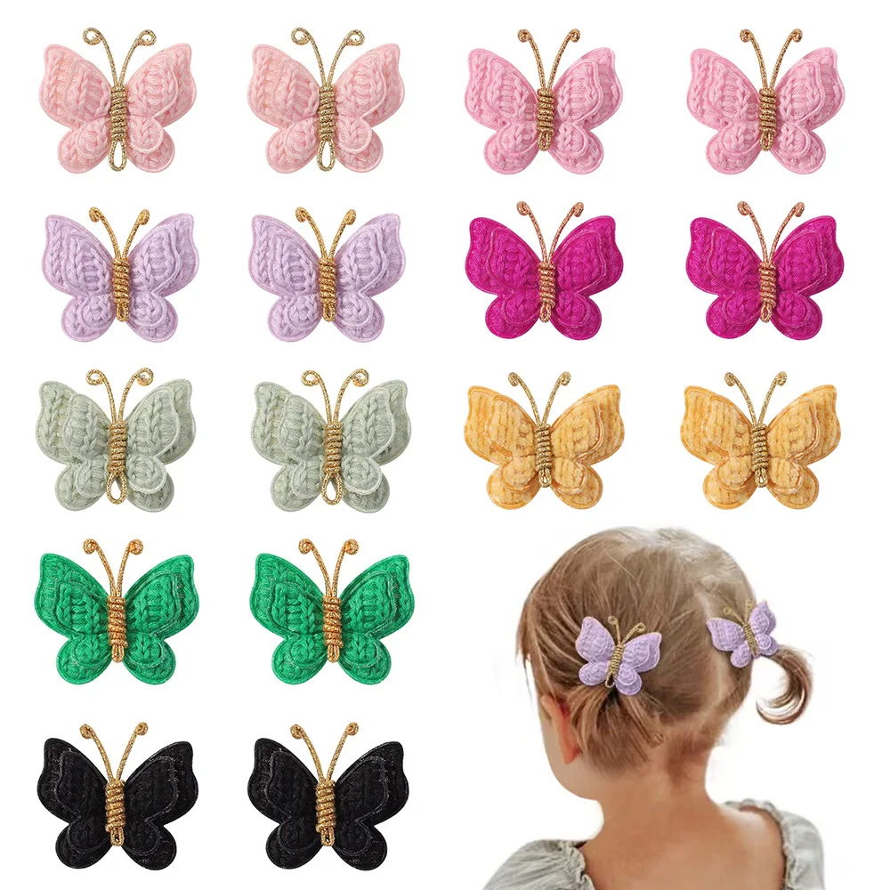 

2025 Cute Butterfly Hairpins Children Baby Girls Kids Hair Clips Pins Barrettes Accessories Hairclip Headwear Headdress Ornament