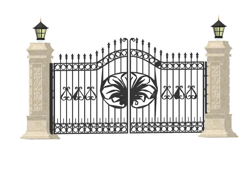 Driveway Wrought Iron Gate Design For Home