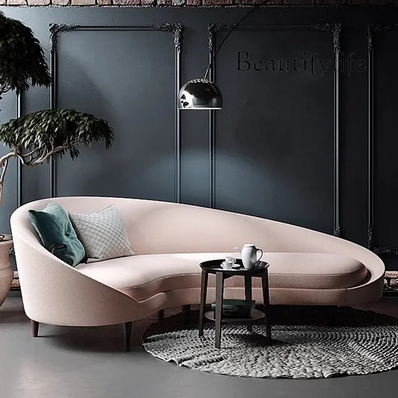 BJ Pink Modern Living Room Sofas Lazy Design Floor Couch European Lounge Sectional Bedroom Muebles Hogar Living Room Furnitures