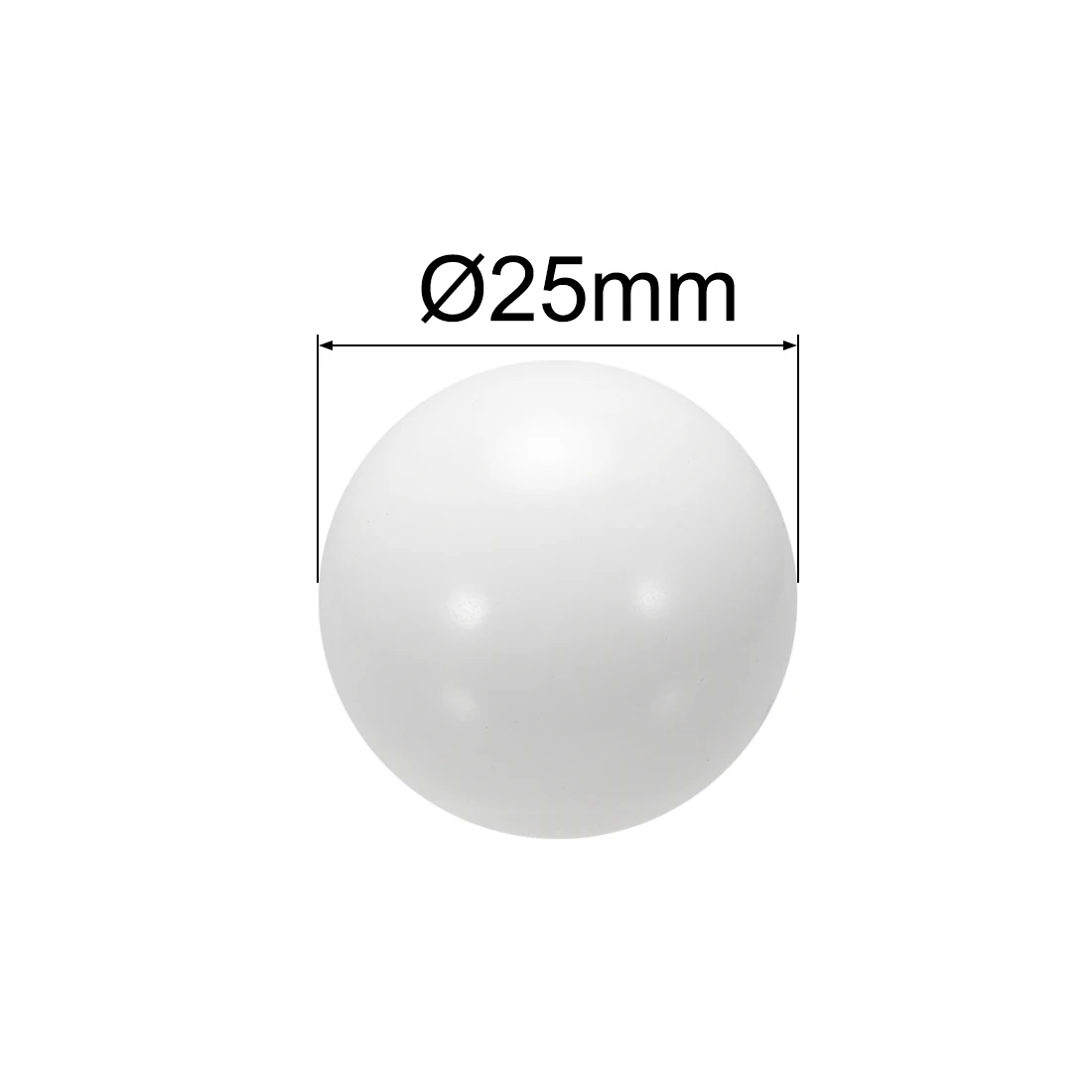 Uxcell 1-100pcs 4.5mm 5mm 6mm 7mm 8mm 9mm 10mm 11mm 12mm 20mm 25mm 30mm Metric POM Coin Ring Making Ball Plastic Bearing Ball