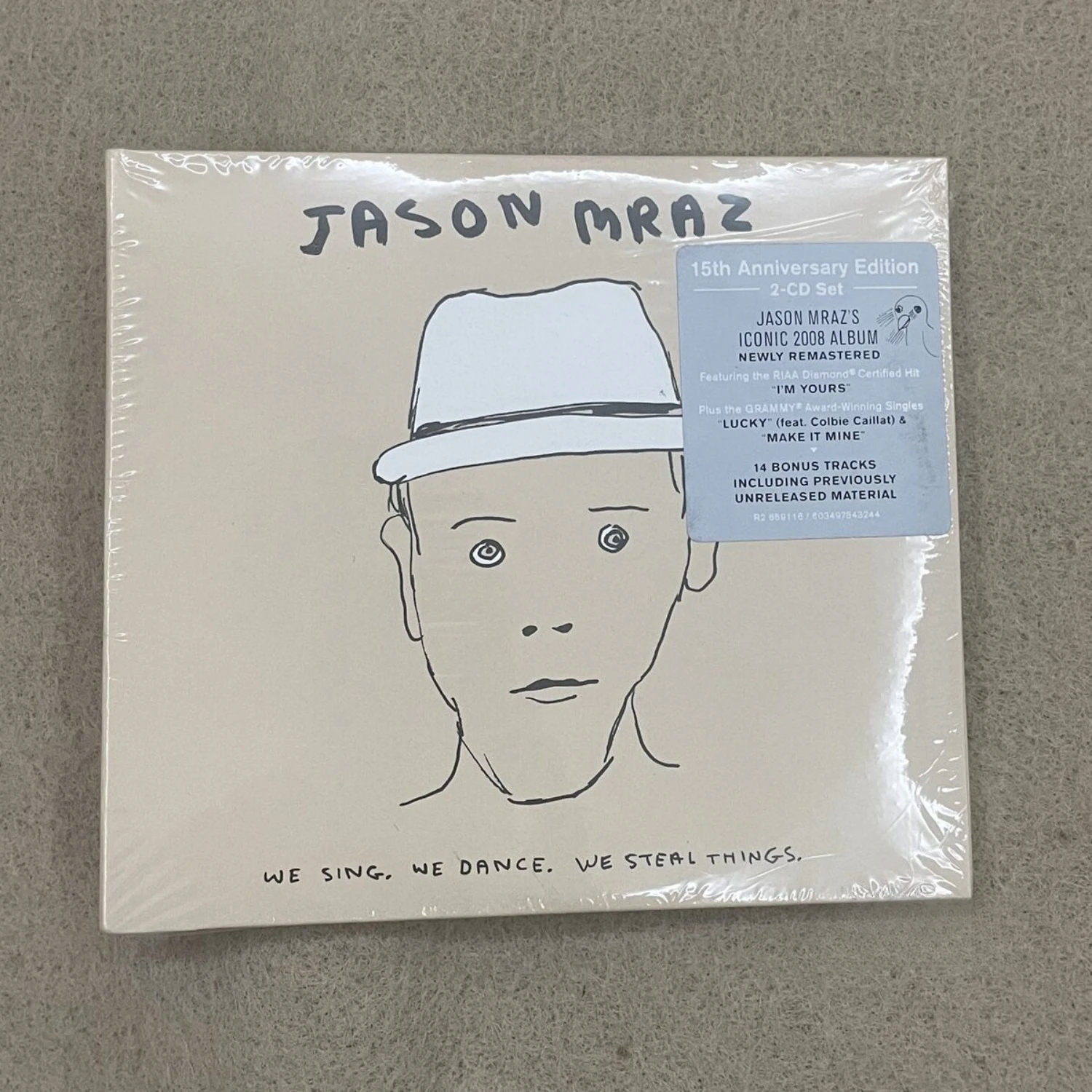 

Rare Sealed Jason Mraz We Sing We Dance We Steal Things 15th Anniversary Folk Pop Acoustic Pop Singer Songwriter 2CD Collectible
