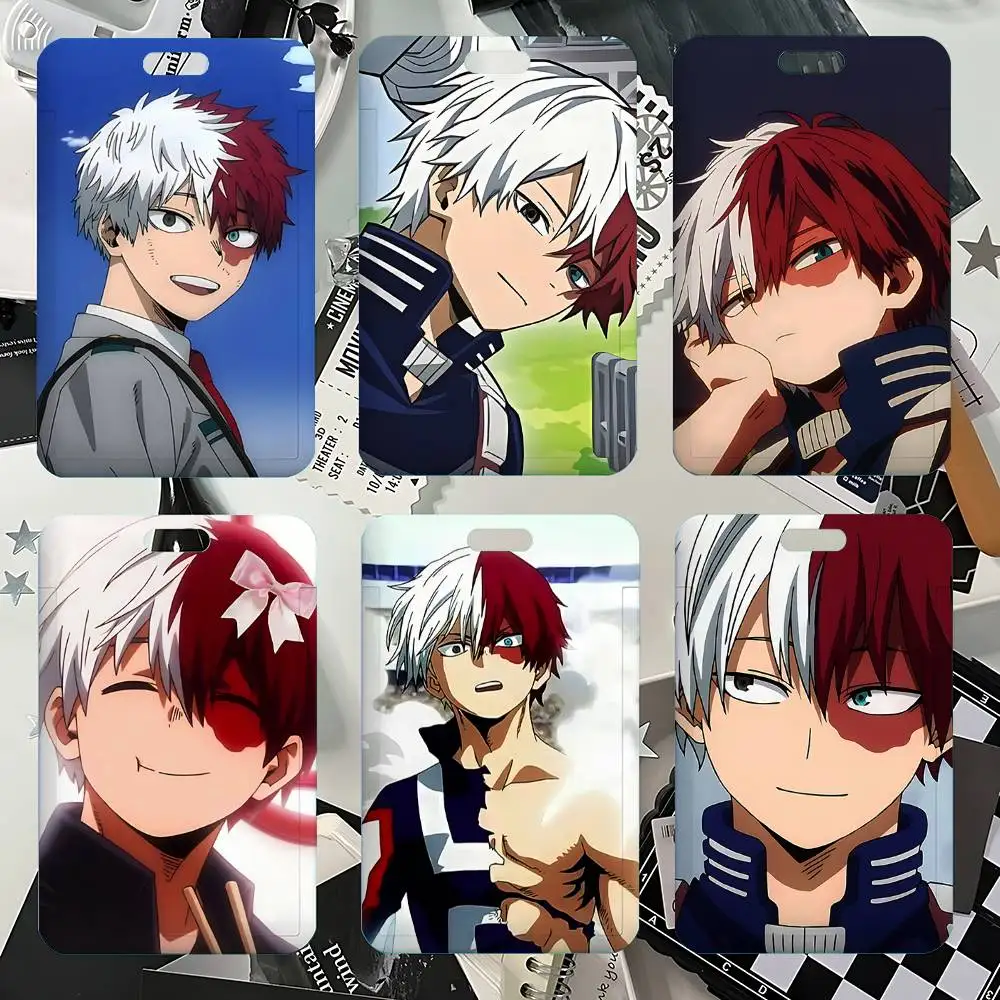 

Cute-S-shoto Todoroki-s Kawaii NFC Бесконтактный выдвижной чехол для карт для студенческих, проездных, удостоверений личности и разрешений на работу