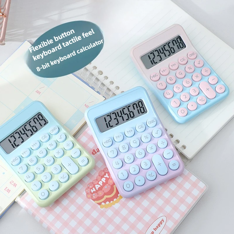 Gradient Color Calculator, with large LCD screen, calculator button, calculator office or school, flexible keyboard calculator